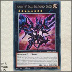Number 107: Galaxy-Eyes Tachyon Dragon - MZTM-EN091 - Rare 1st Edition Yugioh - Image 1