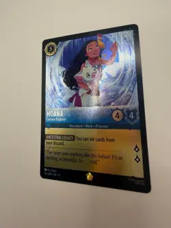 Disney Lorcana Moana Curious Explorer Winterspell 155/204 Holo Foil NM ATC - Image 2