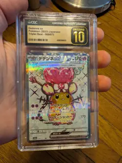 CGC 10 PRISTINE Dedenne Ex Pokemon Japanese Triplet Beat 089/073 Card - Image 2