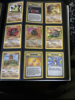 Vintage Pokemon Card Lot WOTC Base Set + Team Rocket Era Golem Line - Gust Of Wi - Image 1