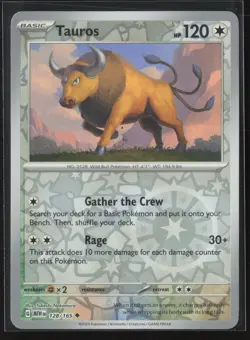 Tauros Uncommon SV: Scarlet & Violet 151 128/165 NM Pokemon Card - Image 1