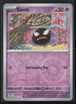 Gastly Common SV: Scarlet & Violet 151 092/165 NM Pokemon Card Reverse Holo - Image 1
