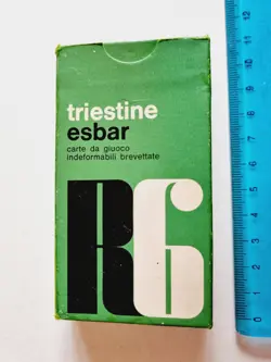 CARTE DA GIOCO TRIESTINE ESBAR R6 ERRESEI ORIGINAL VINTAGE PLAYING CARDS NEW - Image 1