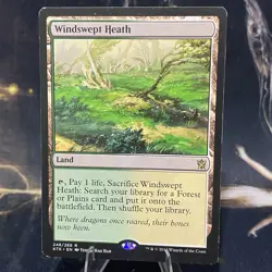 Magic the Gathering - Windswept Heath - Khans of Tarkir Rare Land LP 248 MTG - Image 3