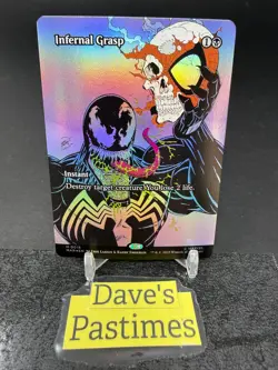 Infernal Grasp (Borderless) [MAR - 18] - NM [Foil] TCG MTG - Image 1