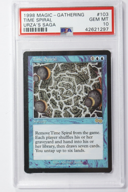 Magic The Gathering MTG Urza's Saga Time Spiral PSA 10 Gem Mint Reserved List - Image 1