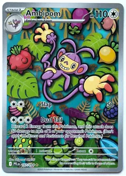 Ambipom 107/094 - Pokemon TCG - Phantasmal Flames Illustration Rare Holo - M/NM - Image 1