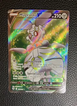Pokemon TCG Magearna V (Full Art) 182/195 Swsh12 Silver Tempest Holo - Image 1