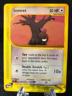 Sentret 107/147 Aquapolis Common Pokemon TCG NM Never Played - Image 1