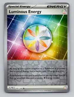Reverse Holo Luminous Energy 191/193 Uncommon Paldea Evolved Pokemon - Image 1