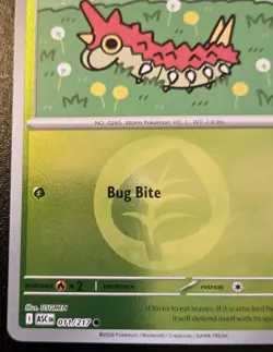 Wurmple 011/217 Reverse Holo Common Ascended Heroes Pokemon TCG - Image 4