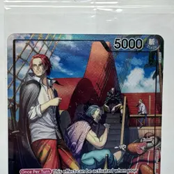 One Piece TCG Shanks Leader Alt Art OP09-001 PSA Promo Card Sealed New Near Mint - Image 3