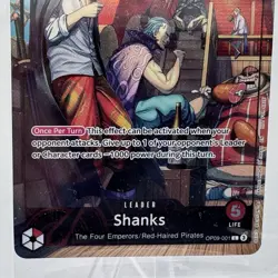 One Piece TCG Shanks Leader Alt Art OP09-001 PSA Promo Card Sealed New Near Mint - Image 4
