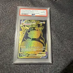 2021 POKEMON JPN SWORD & SHIELD VMAX CLIMAX #279 FULL ART/PIKACHU VMAX PSA 10 - Image 1