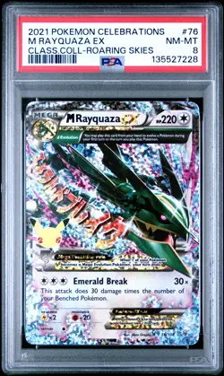 PSA 8 M Rayquaza EX 76/108 Celebrations Classic Collection Holo Promo POKEMON - Image 1