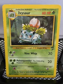 Pokemon TCG Ivysaur Base Set 2, Uncommon Card 44/130, Unlimited - Image 1
