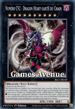 Yu-Gi-Oh ! Numero C92 : Dragon Heart-EartH du Chaos BLC1-FR149 VF/COMMUNE - Image 1