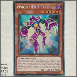 Vision HERO Faris - RA01-EN004 - 1st Edition Yugioh - Image 1