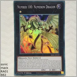 Number 100: Numeron Dragon - RA01-EN039 - 1st Edition Yugioh - Image 1