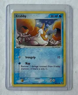 Krabby 66/112 EX FireRed LeafGreen 2004 Reverse Holo Pokemon Card TCG - Image 1