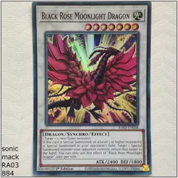Black Rose Moonlight Dragon - RA03-EN038 - 1st Edition Yugioh - Image 1