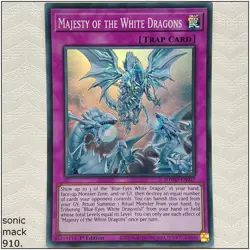 Majesty of the White Dragons - SDWD-EN027 - Super Rare 1st Edition Yugioh - Image 1