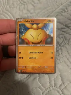 Mint Pokemon Perfect Order Cosmos Holo Makuhita #68 Black Star Promo Card - Image 1