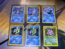 Pokemon TCG Base Set 6 Card Lot Gyarados Blastoise Nidoking Holo Wizards 1999 - Image 1