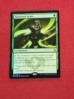 MTG FOIL Hardened Scales Khans of Tarkir Magic the Gathering - Image 1
