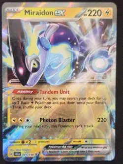 Miraidon ex 081/198 SV1 Scarlet & Violet Base Double Rare Holo Pokemon 2023 NM - Image 1