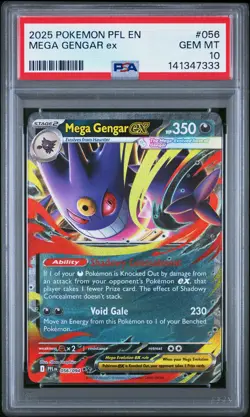 PSA 10 Mega Gengar EX 056/094 Pfl En-phantasmal Flames Holo Ultra Rare POKEMON - Image 1