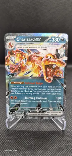 Charizard Ex Holo Double Rare 125/197 Pokemon Obsidian Flames - Image 1