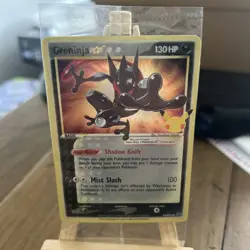 Pokemon Celebrations TCG Greninja Gold Star SWSH144 Black Star Promo Sealed - Image 1