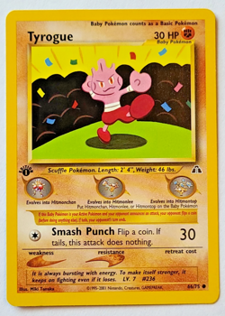 Pokemon TCG: Tyrogue Neo Discovery #66/75 1st Edition VLP-NM - Image 1