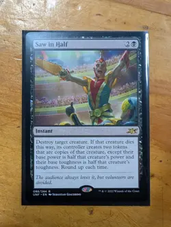 Saw in Half Unfinity NM Magic MTG - Image 1