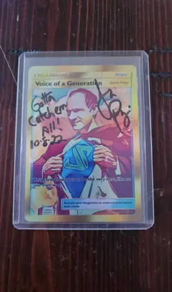 Pokemon Rare Voice of a Generation SIGNED by Pokemon Theme Singer Jason Paige - Image 1