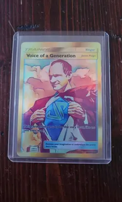 Pokemon Rare Voice of a Generation SIGNED by Pokemon Theme Singer Jason Paige - Image 2
