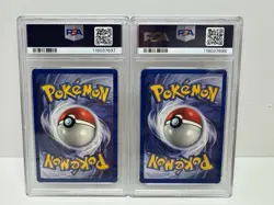 2000 Pokemon Base II - SEQUENTIAL PAIR - 082 NIDORAN / 053 NIDORINA PSA 10 - Image 2