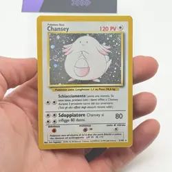 CARTA POKEMON CHANSEY HOLO 3/102 - ITA - SET BASE - GOOD - Image 2