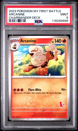 [PSA 9] Arcanine My First Battle Deck Exclusive Art English POKEMON - Image 1