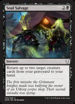 Soul Salvage -Foil Near Mint MTG Dominaria - Image 1