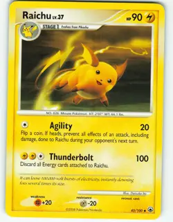 Raichu - 45/100 Majestic Dawn - Pokemon TCG - 2008 - Image 1