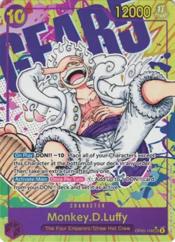 MONKEY.D.LUFFY (119) (ALTERNATE ART) OP05-119 NM - Image 1