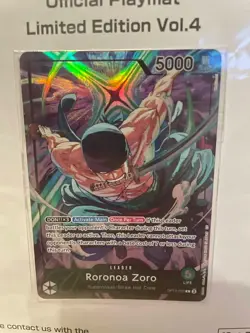 One Piece Official Playmat Limited Edition Vol.4 Sealed + Zoro Promo English - Image 3