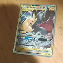 Pokemon TCG Pikachu & Zekrom GX 240HP Holo Basic Card 33/181 Team Up - Image 3