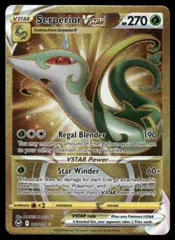 Pokemon Cards Serperior VSTAR 210/195 Silver Tempest Secret Rare NM - Image 1