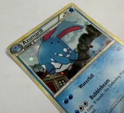 Pokemon AZUMARILL Card 2/123 Holo Rare LP Heartgold Soulsilver Light Play TCG - Image 3