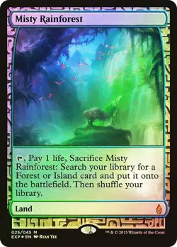 Misty Rainforest Foil Masterpiece Series: Zendikar Expeditions NM MTG - Image 1