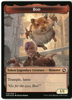 MTG Wolf // Boo Double-Sided Token FOIL T Adventures in the Forgotten Realms 14 - Image 1