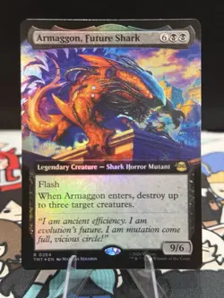 MTG: TMNT - Armaggon, Future Shark (Extended Art) Foil R 0264 - Image 1